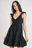 Eesome Ruffled Polkadot Mini Dress