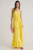 Ambition Button Front Maxi Dress