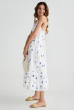 Fate Embroidered Cotton Gauze Maxi Dress